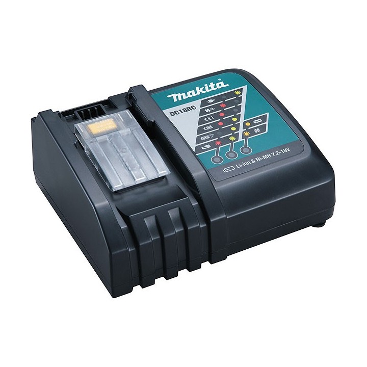 Chargeur rapide d'origine Makita Li-Ion, Ni-Mh 9,6 à 18 V - DC18RC