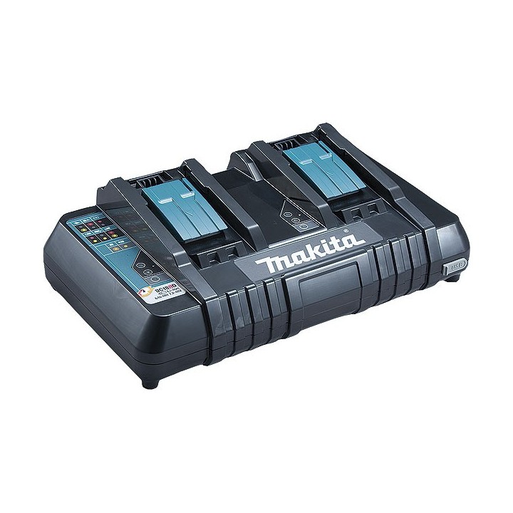 Chargeur rapide 2 batteries d'origine Makita Li-Ion 14,4 à 18 V - DC18RD