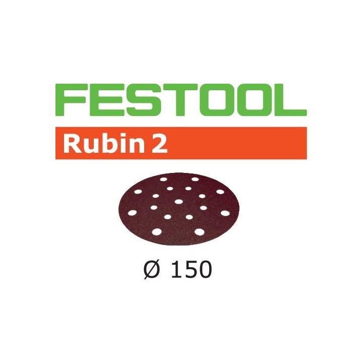 10 Abrasifs Festool Rubin 2 - Ø150 - Grain 120