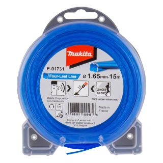Fil nylon torsadé trèfle pour débroussailleuse à batterie 1.65-15m