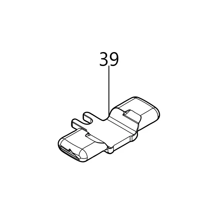 Levier inverseur visseuse à chocs Makita DTD173  - 413P74-2