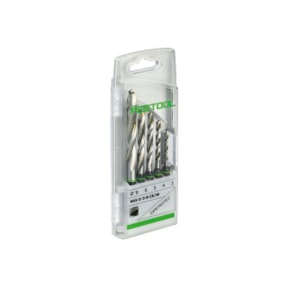 Coffret de forets hélicoïdaux Festool de 3 à 8 mm