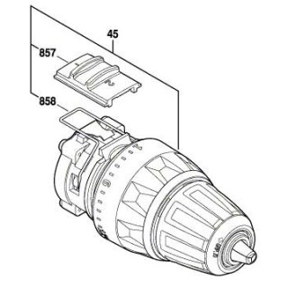 Boite & Mandrin 2 609 199 296 Bosch GSR 14,4 V-LI, GSR 18 V-LI
