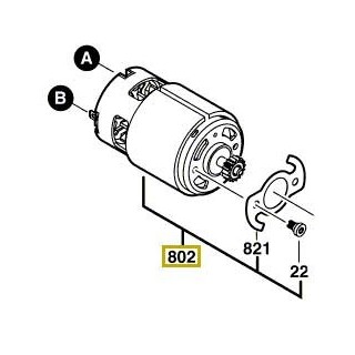 Moteur à courant continu Bosch GSR 14,4 V-LI