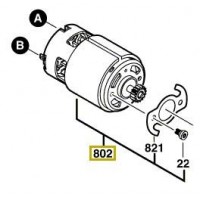 Moteur à courant continu Bosch GSR 14,4 V-LI