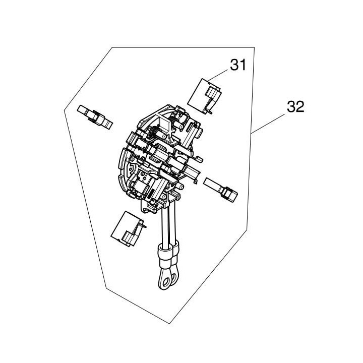 Couronne porte charbon Makita pour visseuse DTD152
