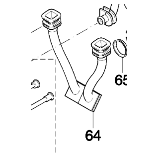 Tuyau flexible 424777-7 pour découpeuse thermique Makita EK6100