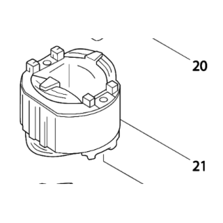 Inducteur 634408-2 pour ponceuse Makita BO6030
