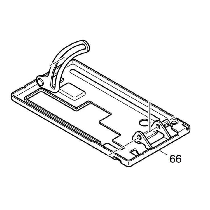 Base aluminium 163471-3 pour scie circulaire Makita BCS550, DCS550