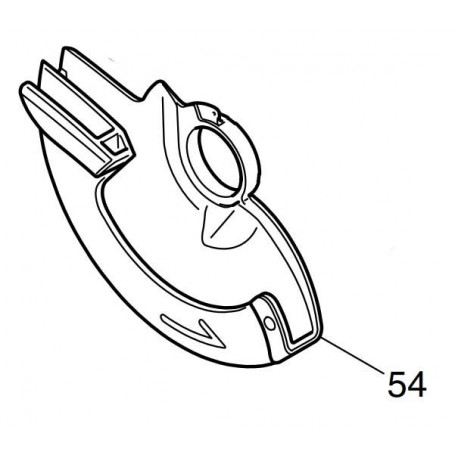 Carter de lame 158116-6 scie circulaire Makita BCS550, DCS550