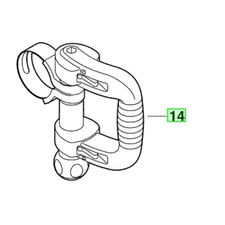 Poignée perforateur-burineur Milwaukee K900K, K900S, K950K, K950S - 4931398534