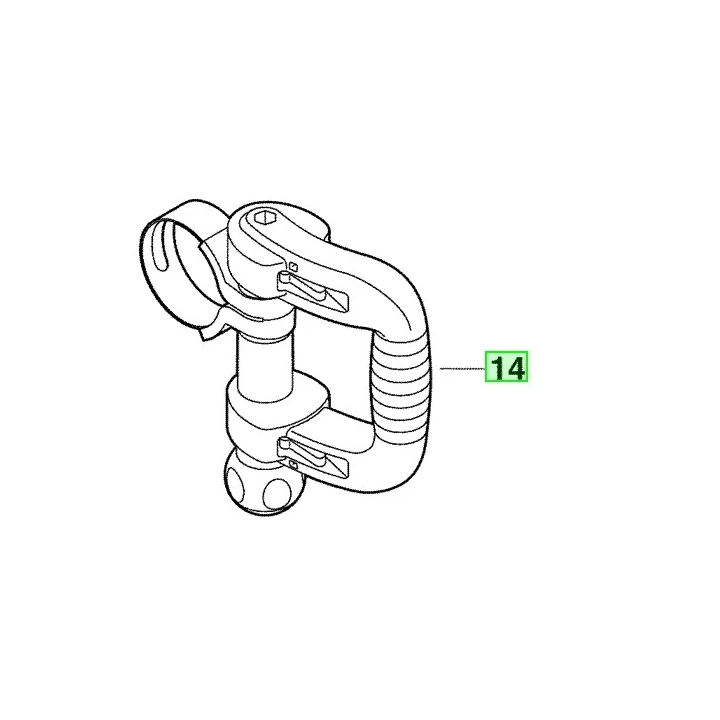 Poignée perforateur-burineur Milwaukee K900K, K900S, K950K, K950S - 4931398534