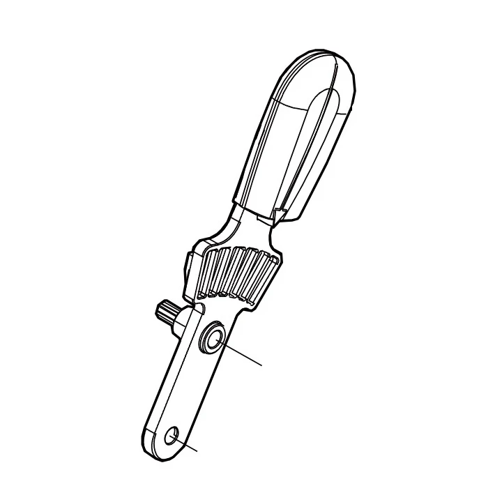 Levier de réglage de hauteur de coupe Makita  - 459099-6, 453252-6