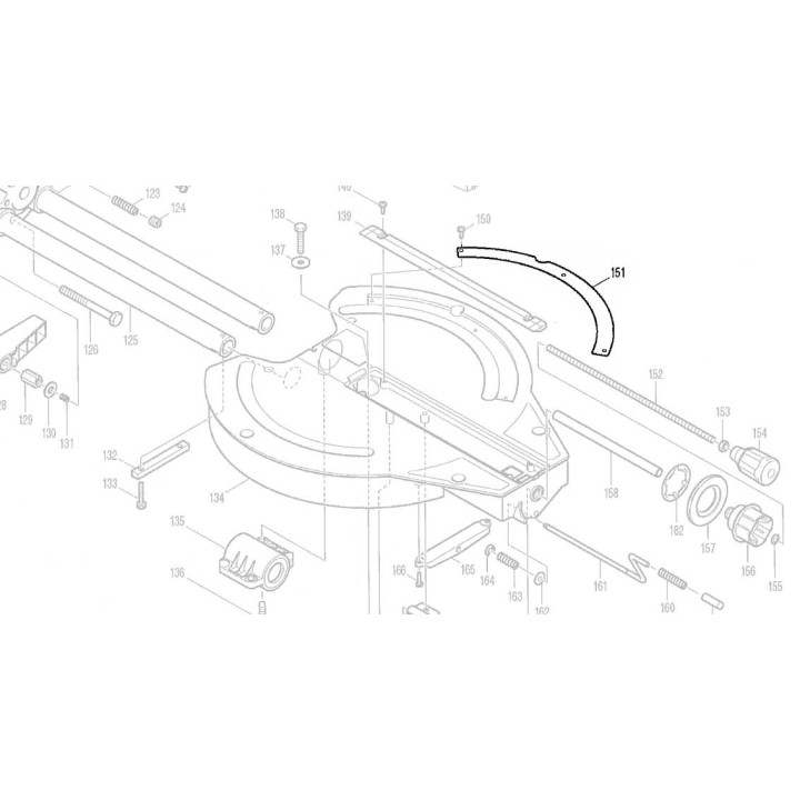 Règle angulaire 816326-8 scie Makita LS1013 LS1013F LS1013L LS1214 LS1214F LS1214L