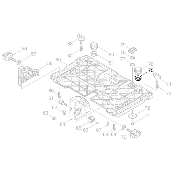 Support de règle Makita Scie SP6000