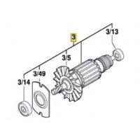 Induit/Moteur perforateur Bosch GBH 2-26, GBH 2400, GBH 2600