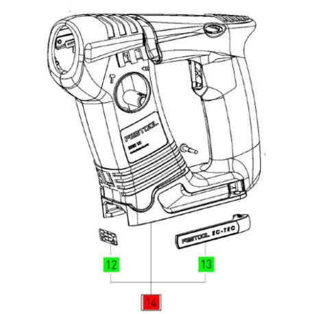 Carcasse-coque BHC 18 - FESTOOL - 10011985