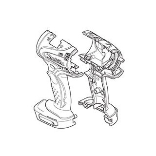 Carcasse 188652-8 pour visseuse à choc Makita BTP140