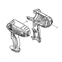 Carcasse boulonneuse Makita BTW450, DTW450