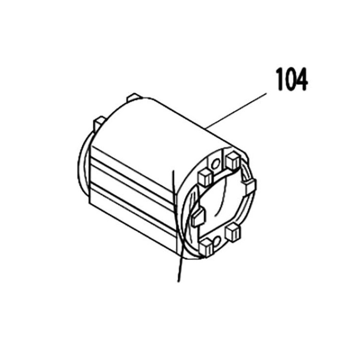 Inducteur 633313-0 perforateur Makita HR2410 HR2410B HR2430