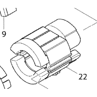 Inducteur 628815-9 pour scie circulaire Makita HS7101
