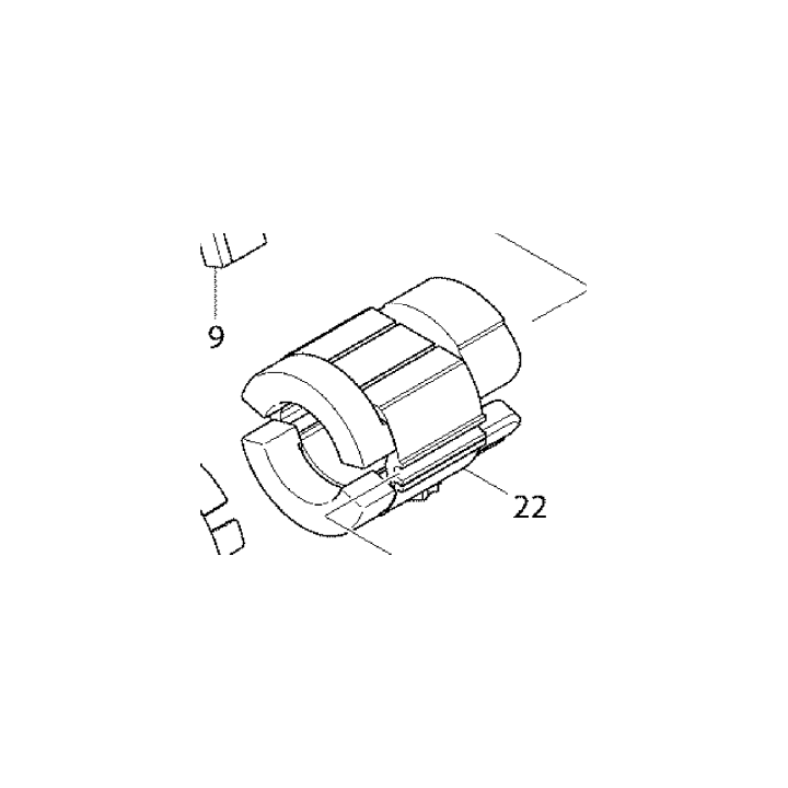 Inducteur 628815-9 pour scie circulaire Makita HS7101