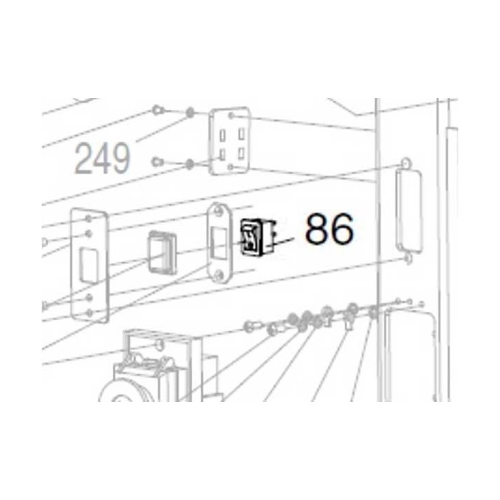 Interrupteur JM21000109 pour lumière scie à ruban Makita LB1200F