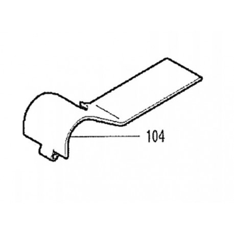 Couvercle de courroie 417035-8 pour raboteuse Makita 2012NB