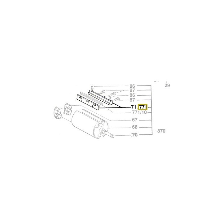 Contre fer rabot GHO 31-82, GHO 36-82 C, PHO 20-82, PHO 30-82, PHO 25-91, PHO 35-82 C, PHO 25-82
