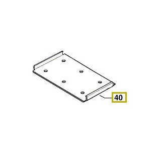 Plaque de base 2 610 389 698 ponceuse à bande Bosch PBS 7 A, PBS 7 AE