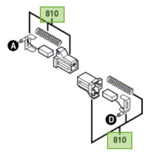 Porte charbons + charbons scie Skil 5366, 5266, 5866, 5766, 5250-80