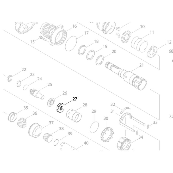 Anneau caoutchouc 424032-7 Makita HR4501C HR4510C HR4511C