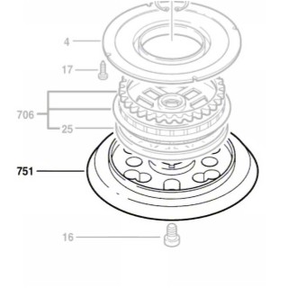 Plateau de ponçage 2 608 601 026 ponceuse Bosch GEX 150 ACE