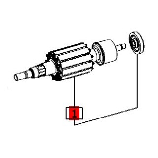 Induit 491854 pour scie sauteuse Festool PS 300 Q, PSB 300 Q