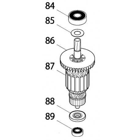 Induit 517788-0 pour burineur Makita HM1317C, HM1317CB