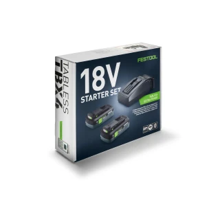 Set énergie Festool 2 batteries TBX 18V 4Ah + 1 chargeur TCL6 - 578731