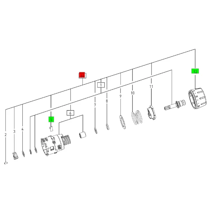 Boîte de vitesse perceuse-visseuse Festool CXS, TXS - 499379