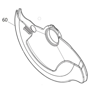 Carter de protection scie circulaire Makita DHS600 - 319861-0