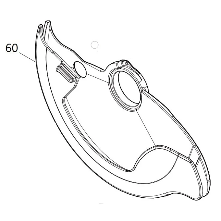 Carter de protection scie circulaire Makita DHS600 - 319861-0