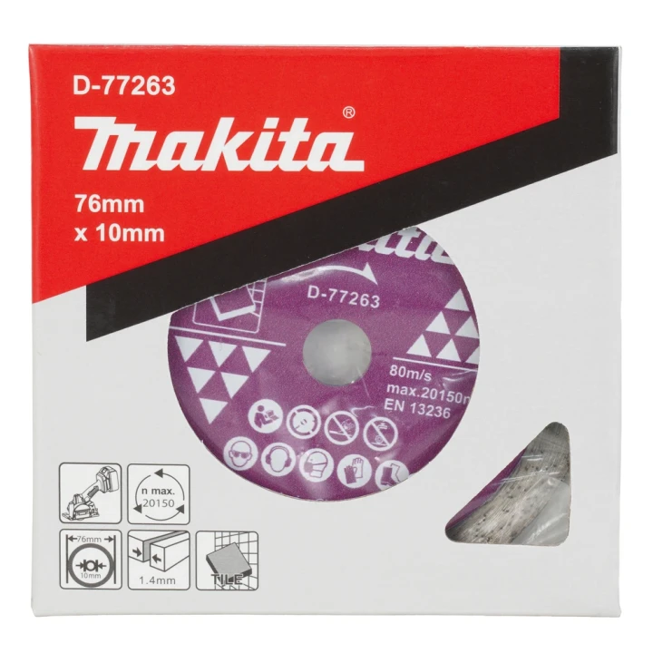 Disque diamant jante continue 76mm DMC300 - Makita - D-77263