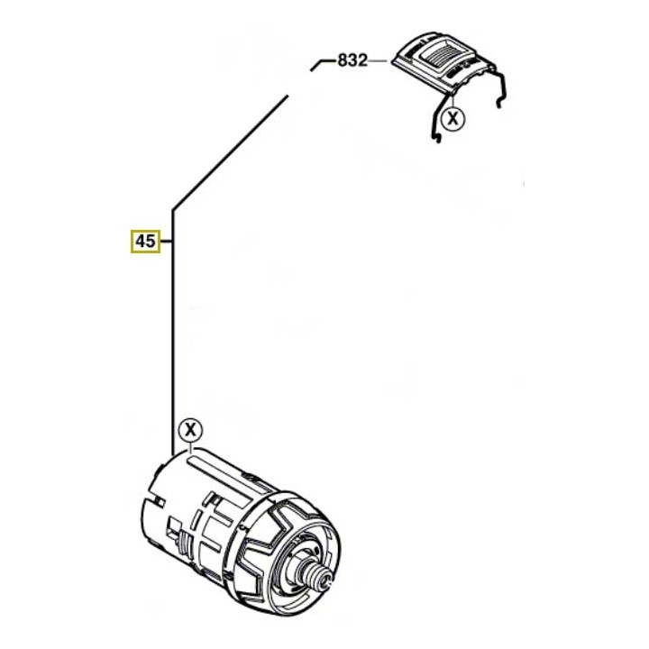 Boitier d'engrenage GSR 14,4 VE-2LI & GSR 18 VE-2LI