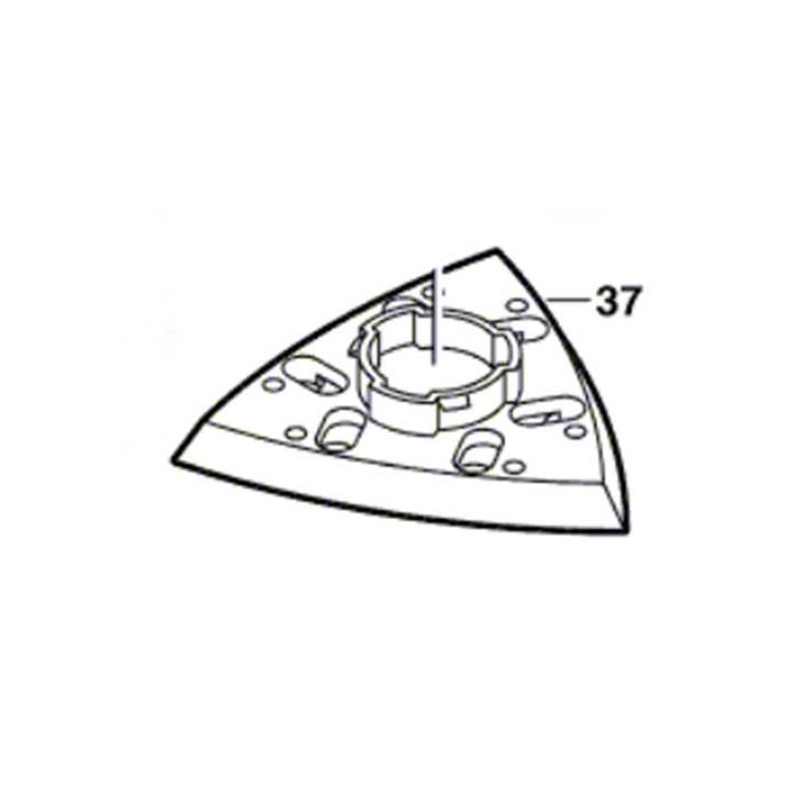 Plateau de ponçage pour ponceuse delta Bosch GDA 280 E, PDA 240 E