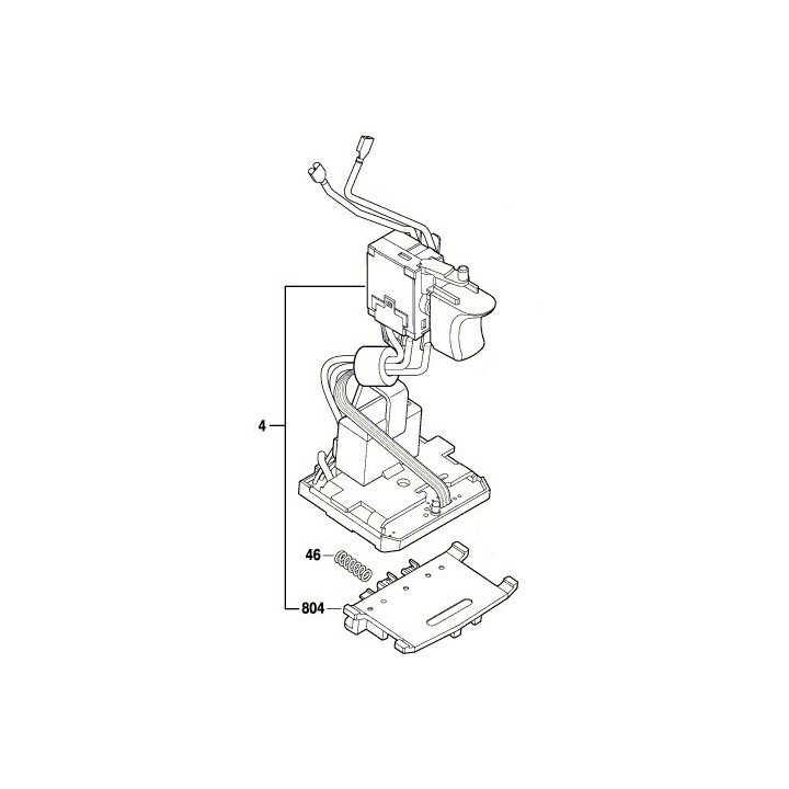 Interrupteur Variateur vitesse perceuse Bosch GSB 18 V-LI, GSR 18 V-LI