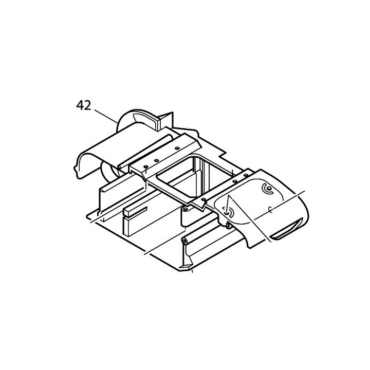 Bâti aluminium 150979-6 ponceuse à bande Makita 9403