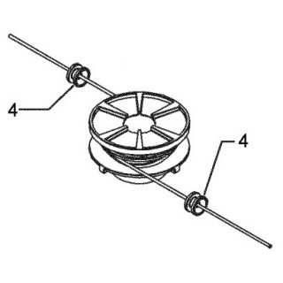 Œillet de guidage BB091350 Makita BBC5700 RBC2501 RBC2511 RBC3200