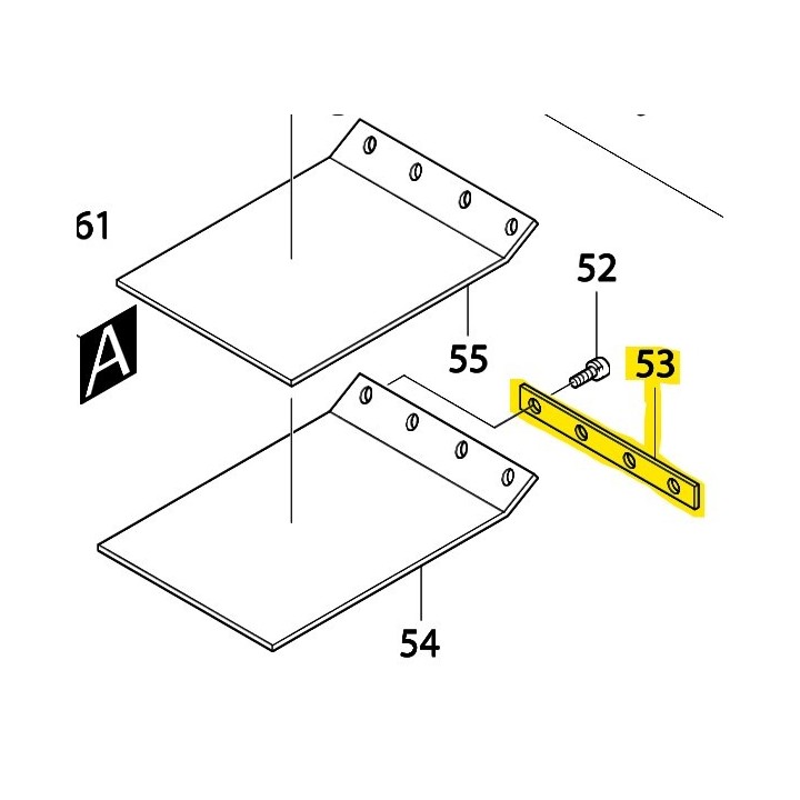 Barrette 341079-5 ponceuse à bande Makita 9401, 9402