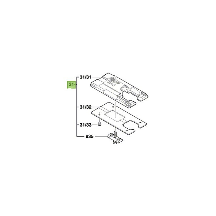 Base 2 608 000 925 scie sauteuse Bosch GST 120 BE, GST 600 E