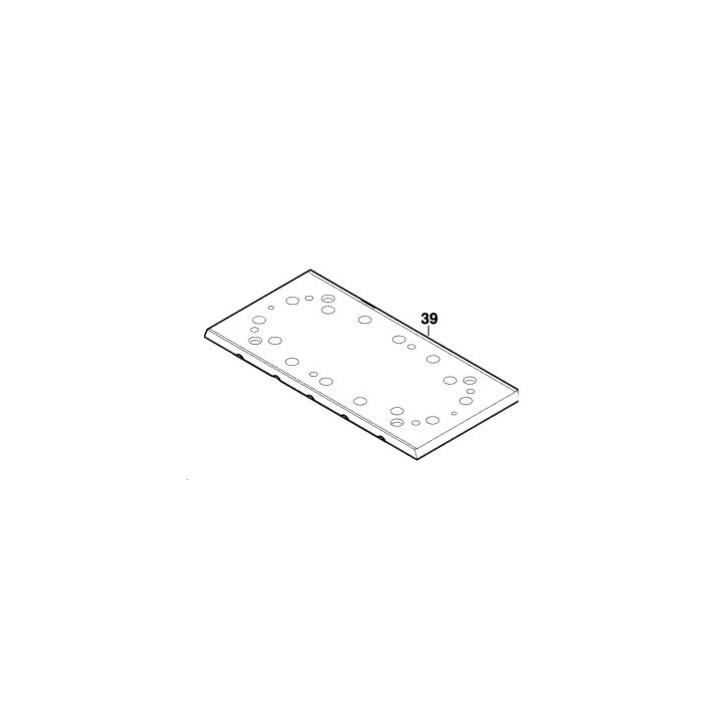 Plateau/Semelle 2 608 000 168 ponceuse Bosch GSS 280 A, GSS 280 AE