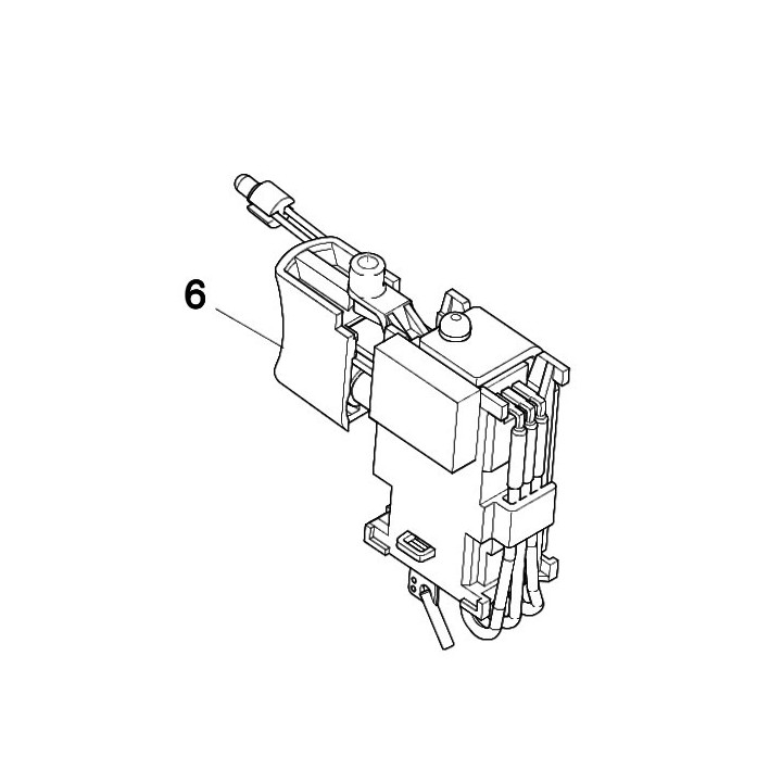 Interrupteur 632J81-2 boulonneuse Makita DTW190