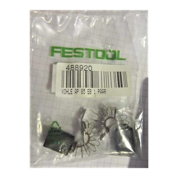 Charbons Festool 488920 - AP 85, AP 85 E, AP 85 EB, AP 88 E, AP 68 E, HK 85 EB